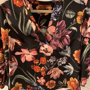 XS JCrew Floral Blouse